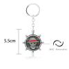 Anime Pirate Spinning Keychain – Rotating Key Ring for Keys